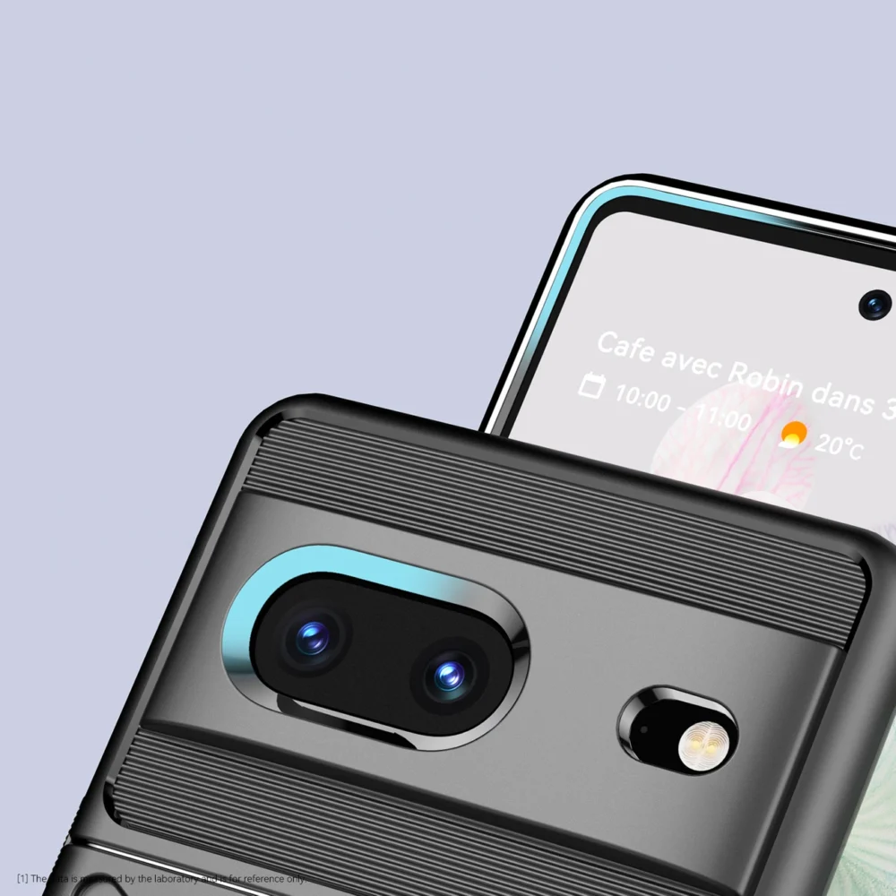Thunder Case flexible armored cover for Google Pixel 7 blackeng