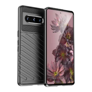 Thunder Case flexible armored cover for Google Pixel 7 Pro blackeng