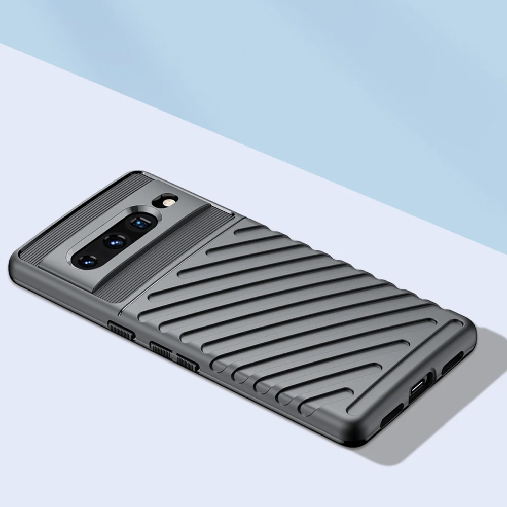 91580_8 Thunder Case flexible armored cover for Google Pixel 7 Pro blackeng