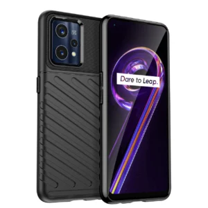 Thunder Case Flexible armored cover for Realme 9 Pro + (9 Pro Plus) blackeng
