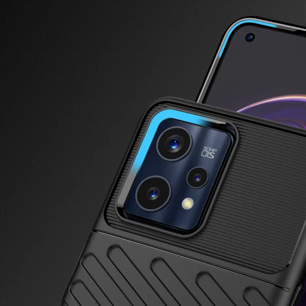 Thunder Case Flexible armored cover for Realme 9 Pro + (9 Pro Plus) blackeng