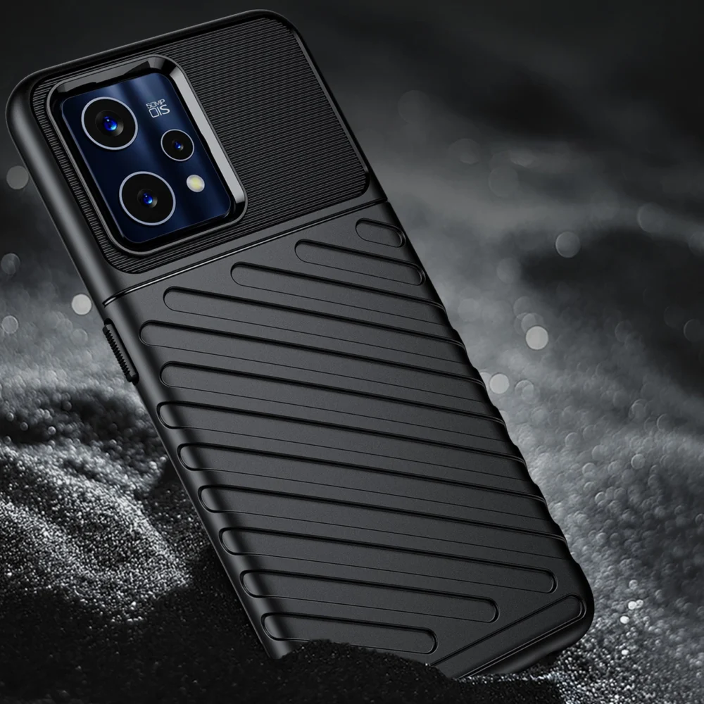 91581_5 Thunder Case Flexible armored cover for Realme 9 Pro + (9 Pro Plus) blackeng