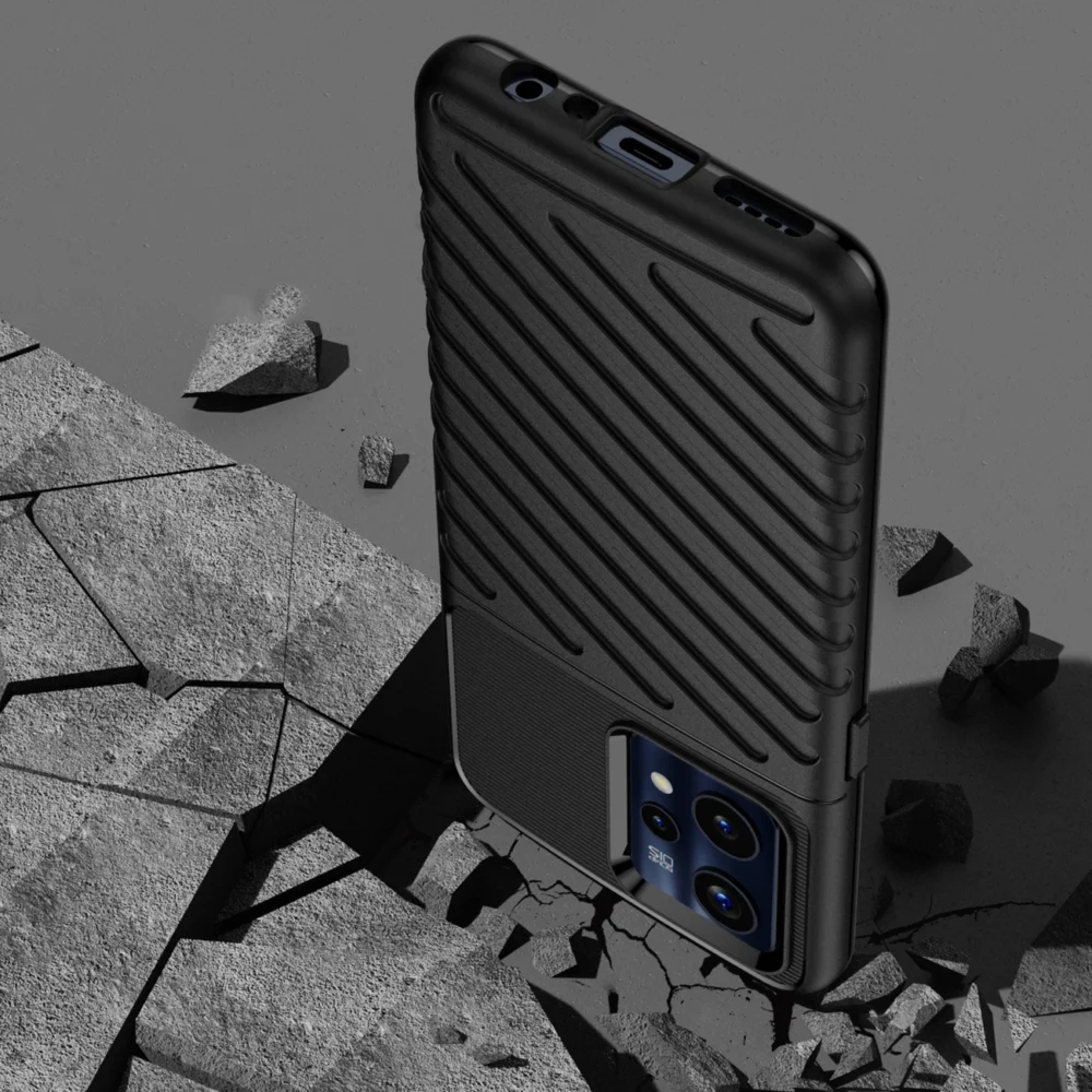 91581_7 Thunder Case Flexible armored cover for Realme 9 Pro + (9 Pro Plus) blackeng