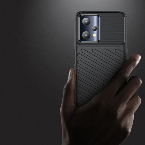 Thunder Case flexible armored cover Realme 9 Pro blackeng