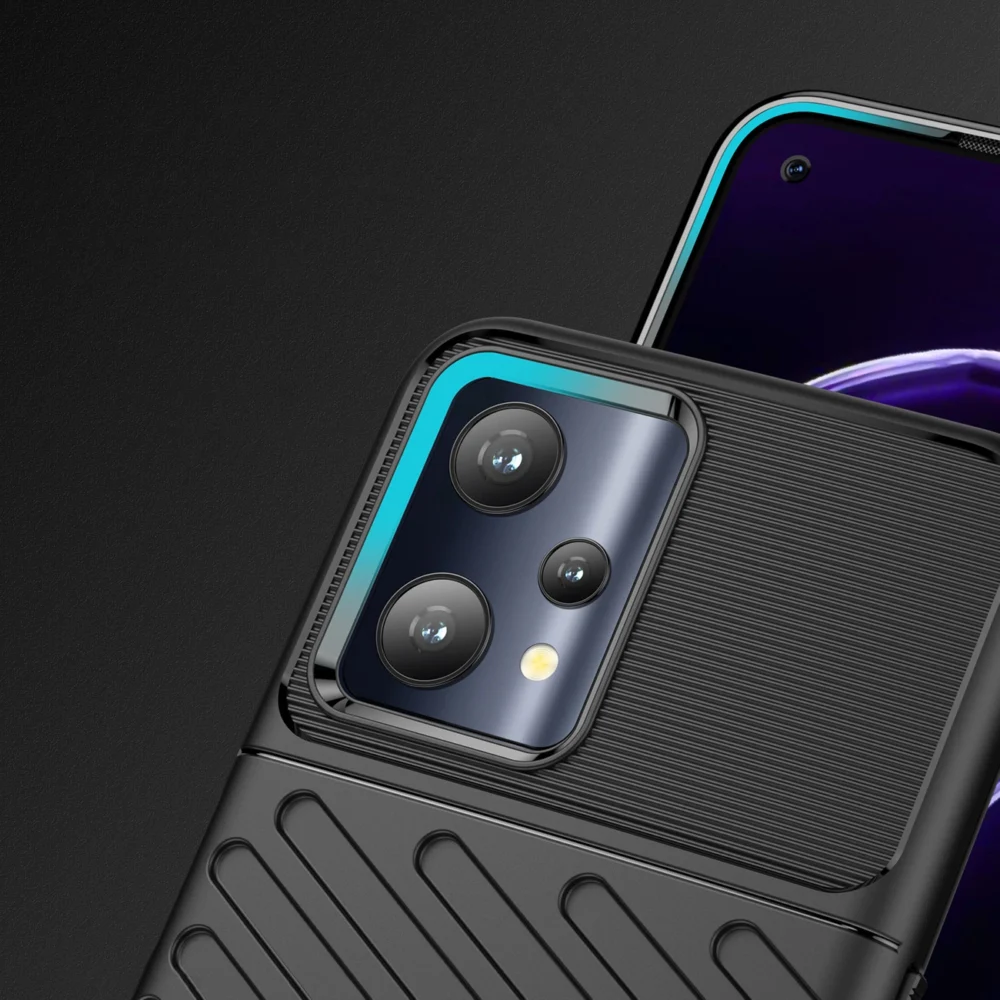 91582_4 Thunder Case flexible armored cover Realme 9 Pro blackeng