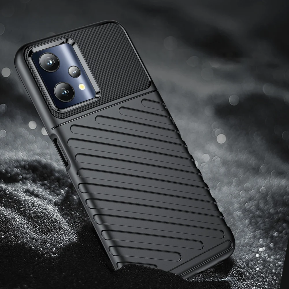 91582_5 Thunder Case flexible armored cover Realme 9 Pro blackeng
