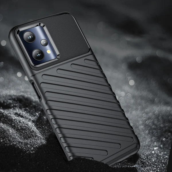 Thunder Case flexible armored cover Realme 9 Pro blackeng