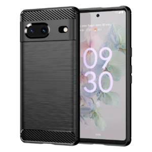 Carbon Case flexible cover for Google Pixel 7 blackeng