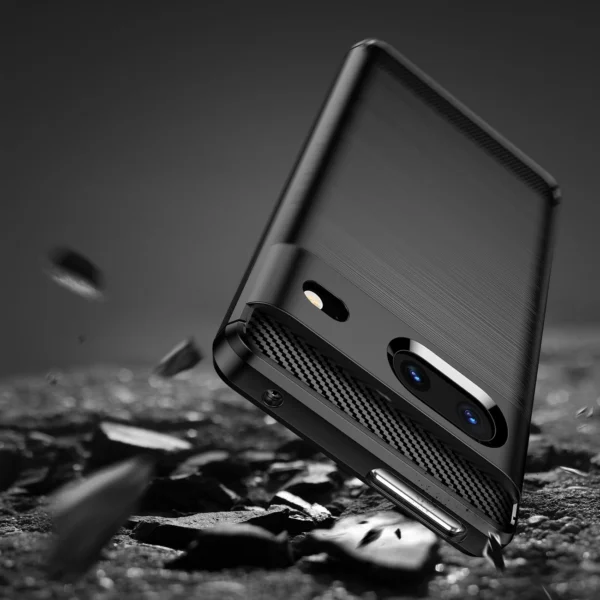 Carbon Case flexible cover for Google Pixel 7 blackeng