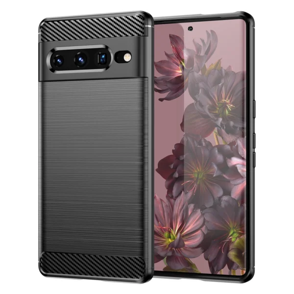 Carbon Case Flexible cover for Google Pixel 7 Pro blackeng