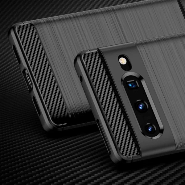 Carbon Case Flexible cover for Google Pixel 7 Pro blackeng