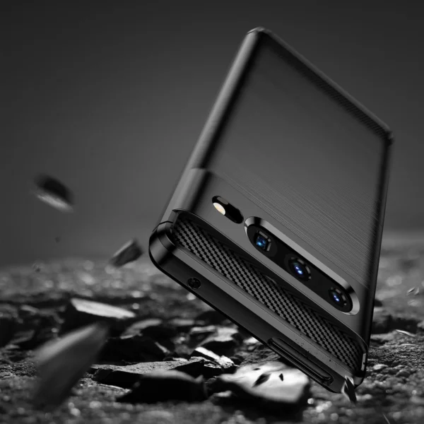 Carbon Case Flexible cover for Google Pixel 7 Pro blackeng
