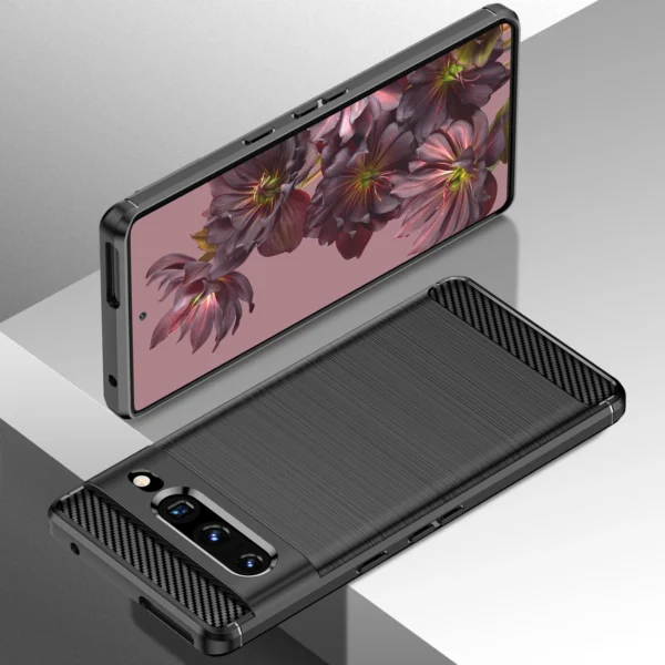 Carbon Case Flexible cover for Google Pixel 7 Pro blackeng