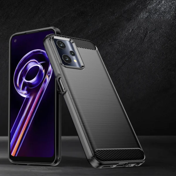 Carbon Case Flexible Cover Realme 9 Pro blackeng