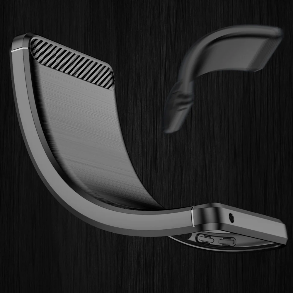 91586_8 Carbon Case Flexible Cover Realme 9 Pro blackeng