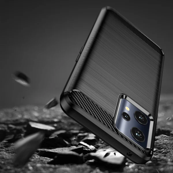 Carbon Case Flexible Cover Realme 9 Pro blackeng