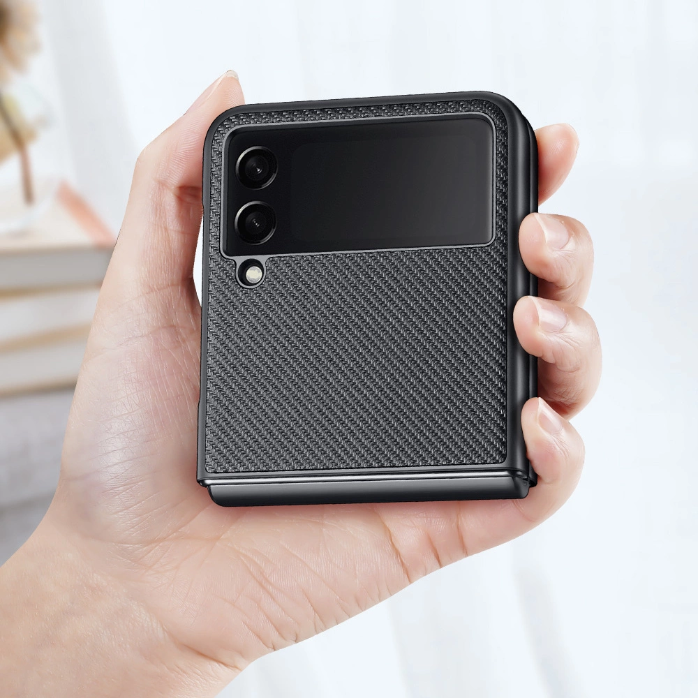 Dux Ducis Fino case is nylon covered Samsung Galaxy Z Flip 3 blackeng