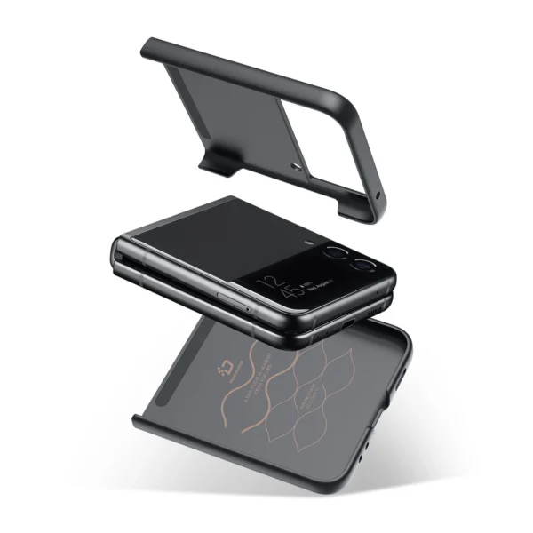 Dux Ducis Fino case is nylon covered Samsung Galaxy Z Flip 3 blackeng