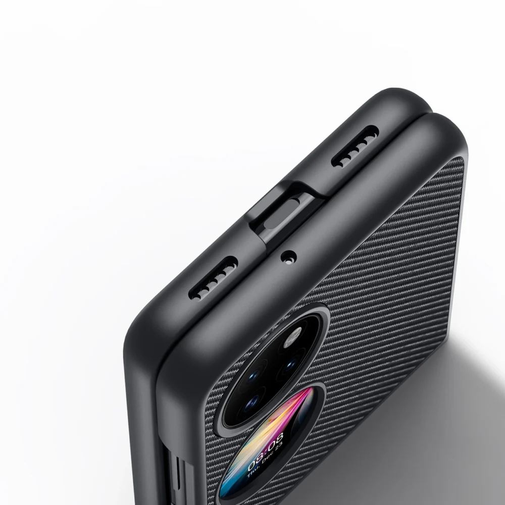 Dux Ducis Fino case is made of nylon material Huawei P50 Pocket blackeng