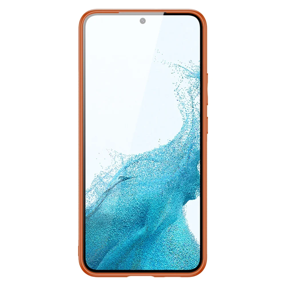 Dux Ducis Yolo elegant cover made of ecological leather for Samsung Galaxy S22 + (S22 Plus) orangeeng