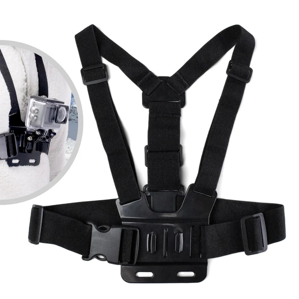 Chest Mount - Chest Harness for GoPro SJCAM Sports Cameras - Blackeng
