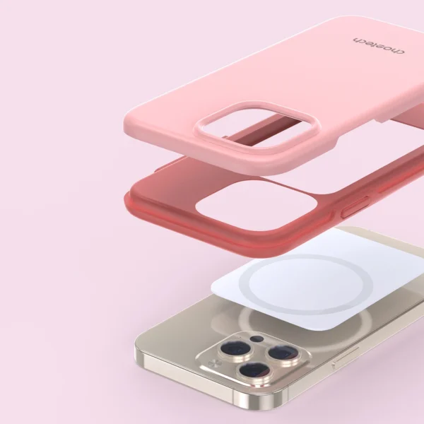 Choetech MFM Anti-drop case Made For MagSafe for iPhone 13 Pro Max pink (PC0114-MFM-PK)eng