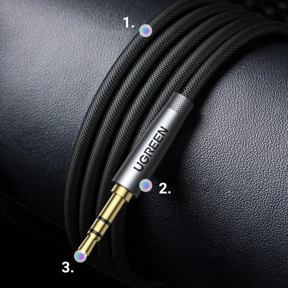[RETURNED ITEM]  Ugreen AV190 cord AUX extension cable 3.5mm mini jack 1meng