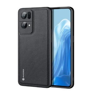 Dux Ducis Fino case cover covered with nylon material Oppo Reno7 Pro 5G blackeng