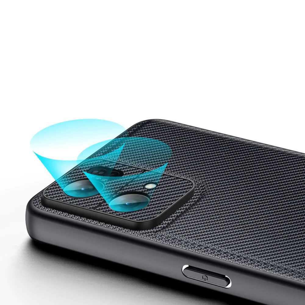 Dux Ducis Fino case cover covered with nylon material Oppo Reno7 Pro 5G blackeng