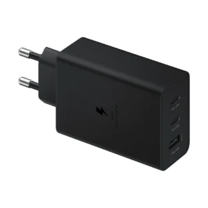Samsung charger 2x USB Type C / USB PPS, Power Delivery PD 65W, QC 3.0, AFC, FCP black (EP-T6530NBEGEU)eng