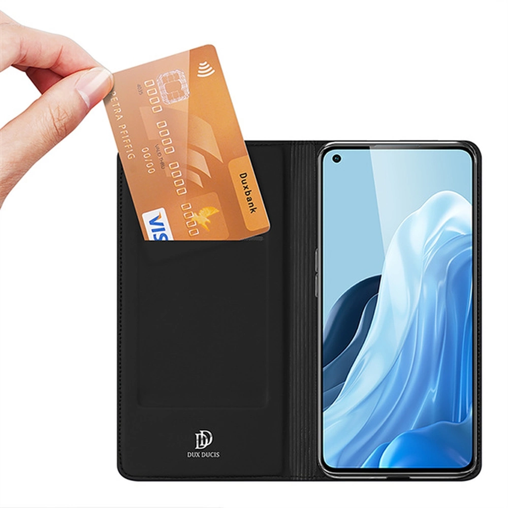 Dux Ducis Skin Pro case with a flip Oppo Reno 7 5G / Find X5 Lite blackeng