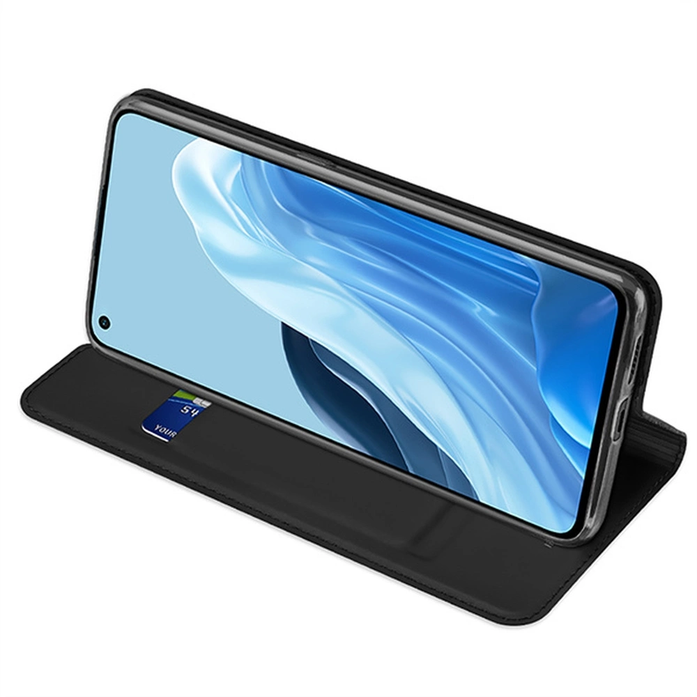 Dux Ducis Skin Pro case with a flip Oppo Reno 7 5G / Find X5 Lite blackeng