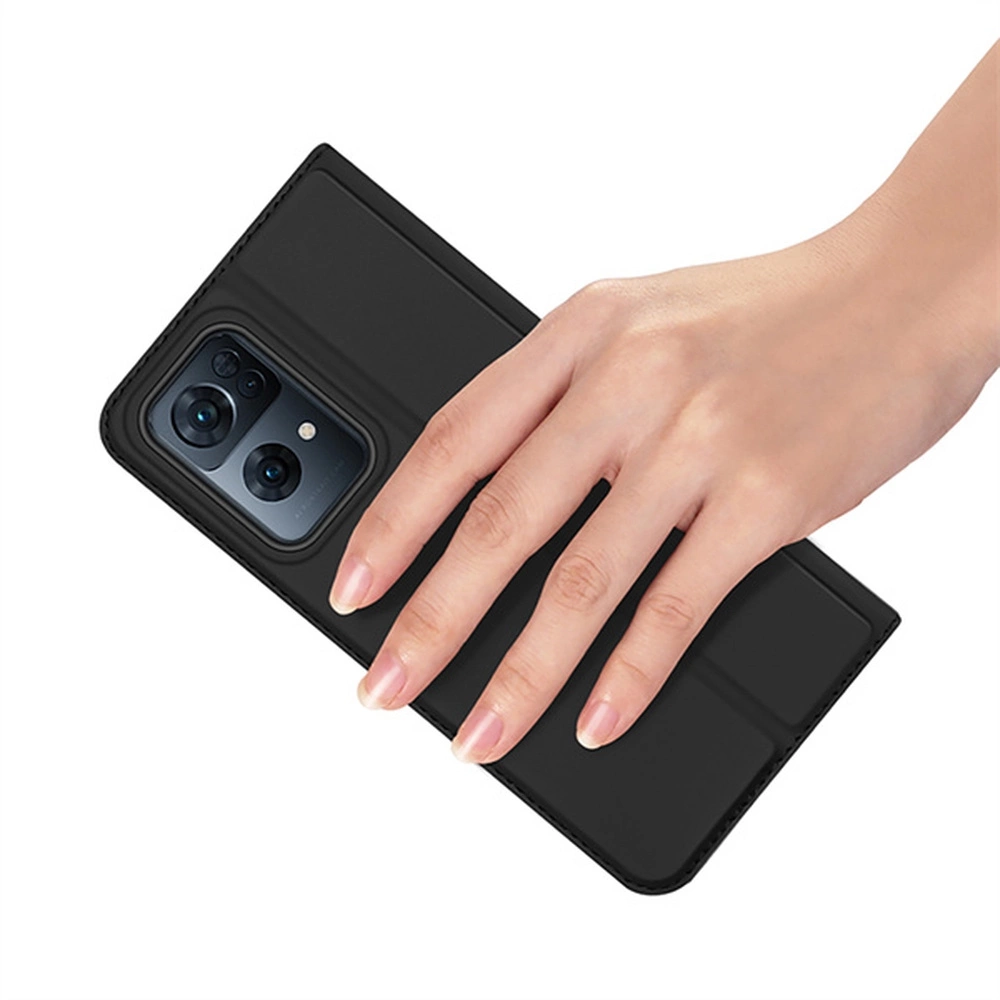 Dux Ducis Skin Pro case with a flip Oppo Reno 7 5G / Find X5 Lite blackeng