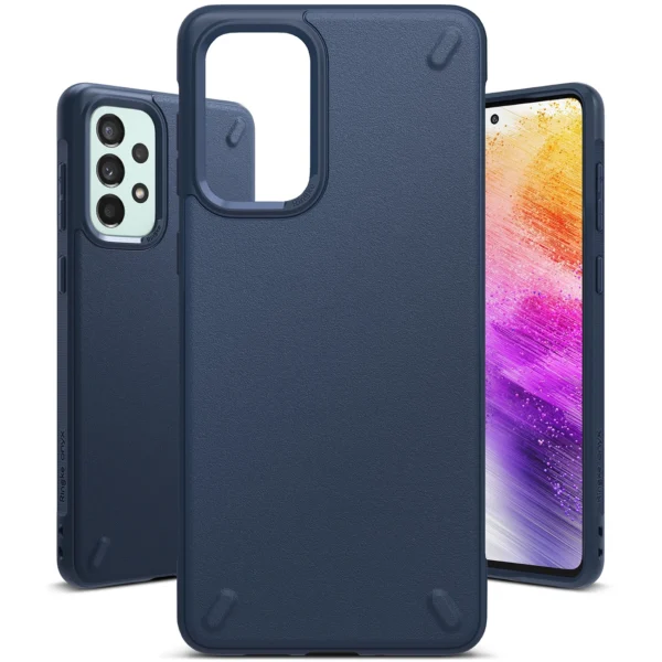 Ringke Onyx durable cover for Samsung Galaxy A73 navy blueeng