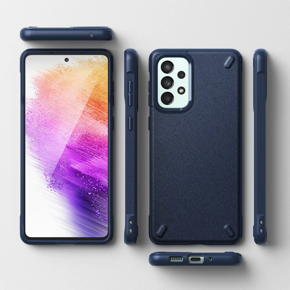 Ringke Onyx durable cover for Samsung Galaxy A73 navy blueeng