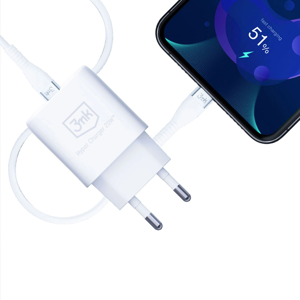 91924_10 3MK HyperCharger 20W 1xUSB-C + 1xUSB-A PD / QC chargereng