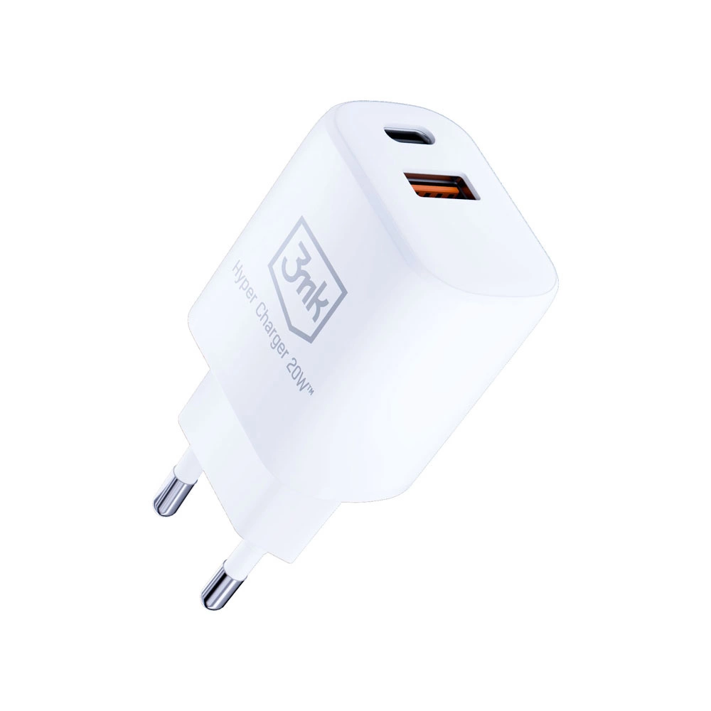 91924_4 3MK HyperCharger 20W 1xUSB-C + 1xUSB-A PD / QC chargereng