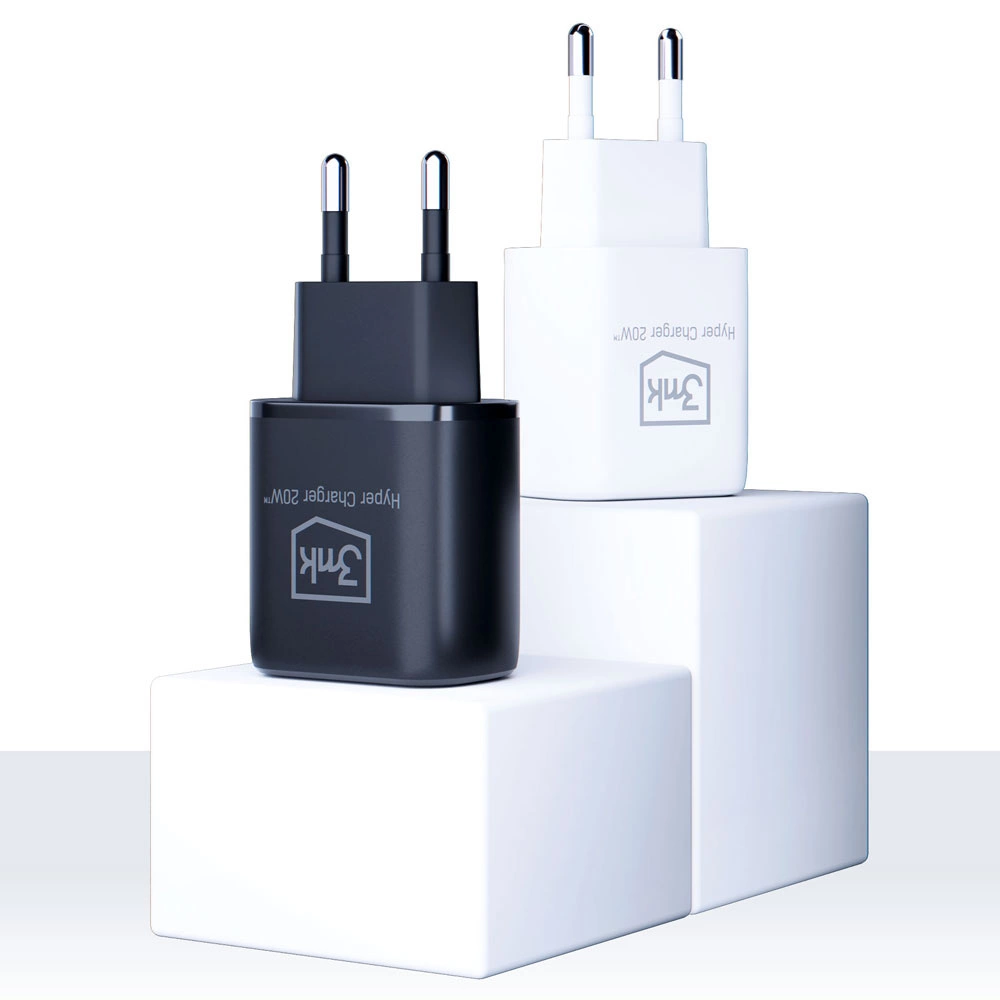 91924_5 3MK HyperCharger 20W 1xUSB-C + 1xUSB-A PD / QC chargereng