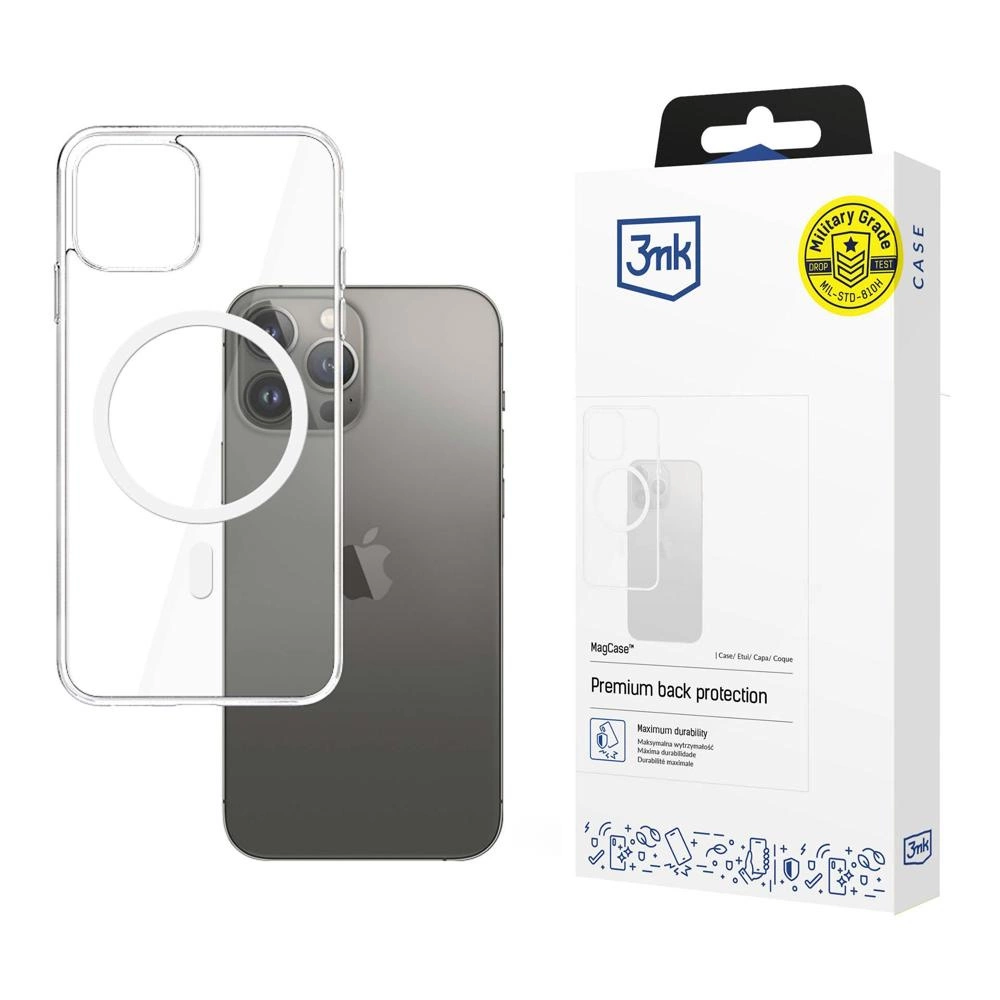 Case for iPhone 13 Pro Max compatible with MagSafe series 3mk MagCase - transparenteng