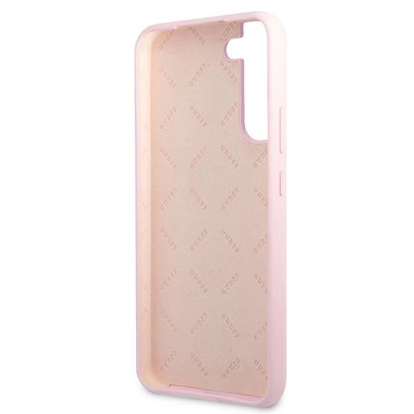 Guess GUHCS22MLSLMGLA S22+ S906 lavender/lavender hardcase Silicone Script Metal Logoeng