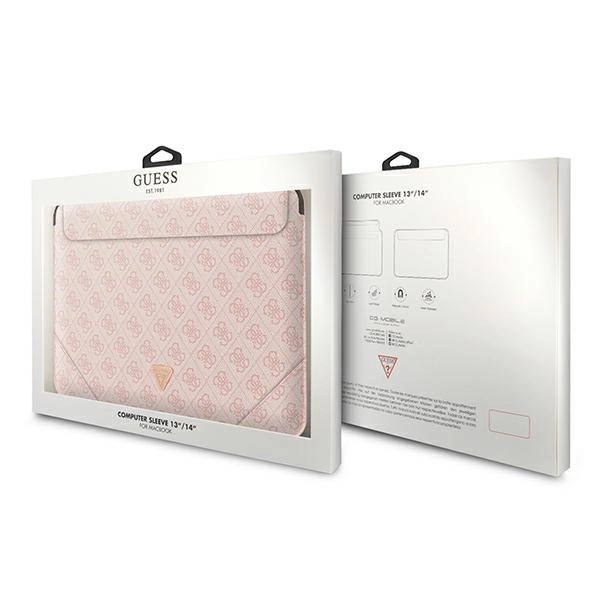 Guess 4G Uptown Triangle Logo case for 13-14" laptop - pinkeng