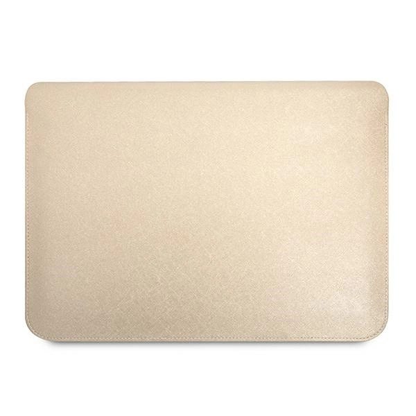 Guess Saffiano Triangle Logo case for a 14" laptop - beigeeng