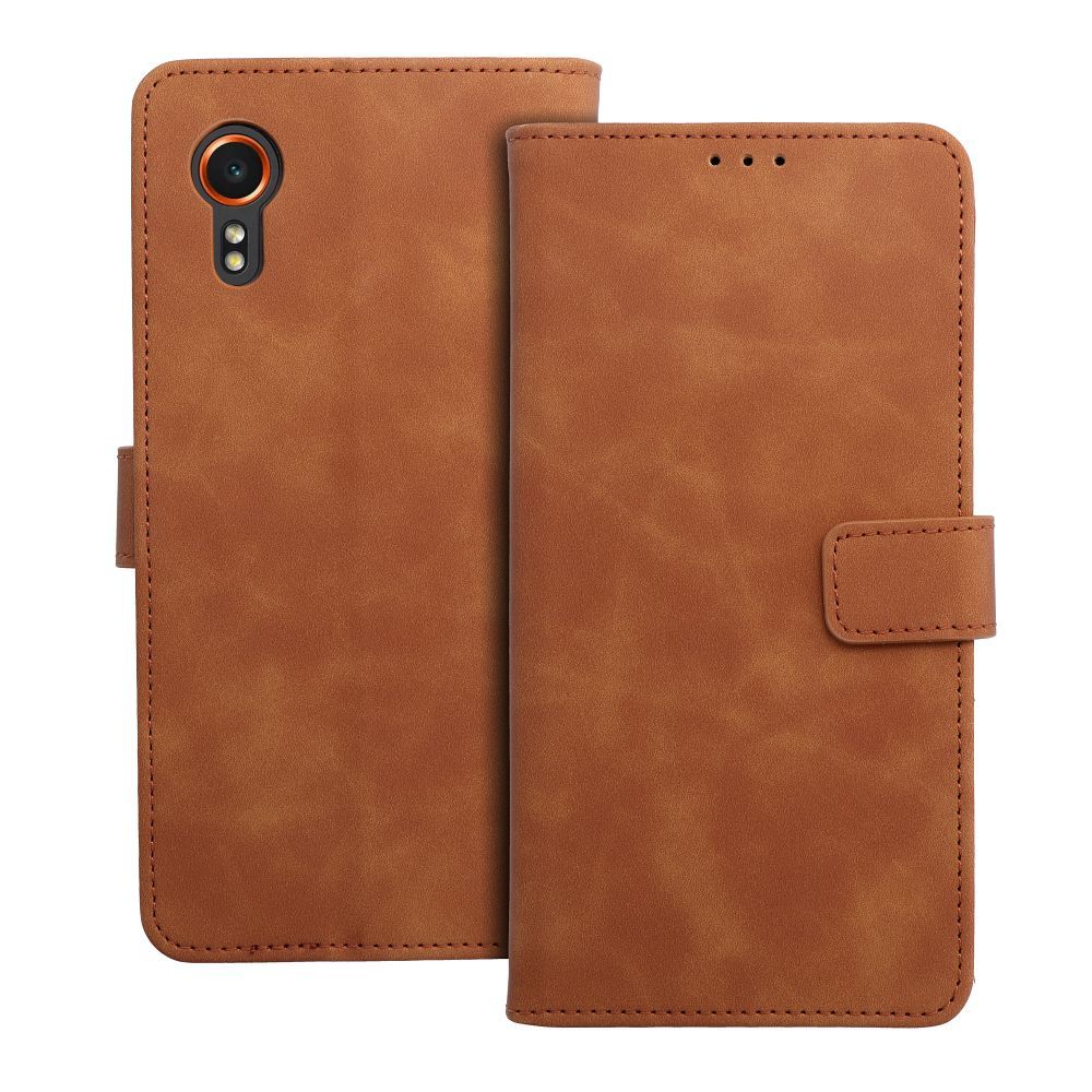 91af01a43b9474d7ff64dd830117b3e8 TENDER Book Case for SAMSUNG XCover 7 brown