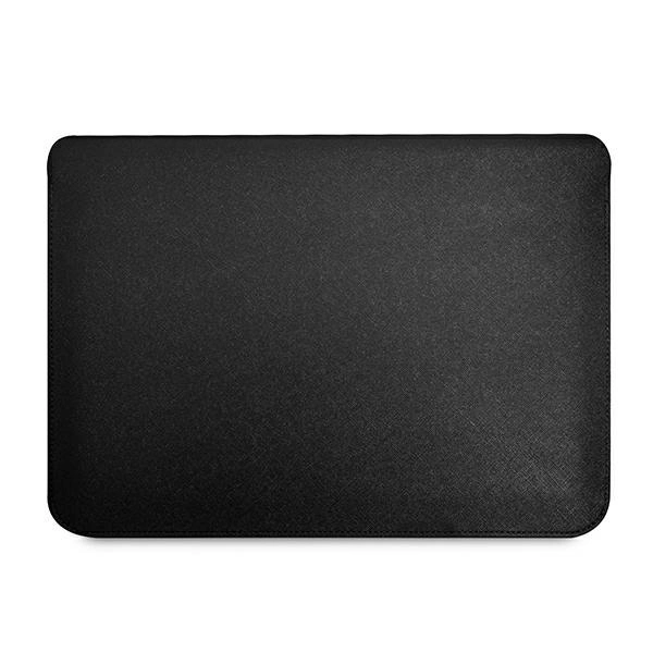 Guess Saffiano Triangle Logo case for a 14" laptop - blackeng