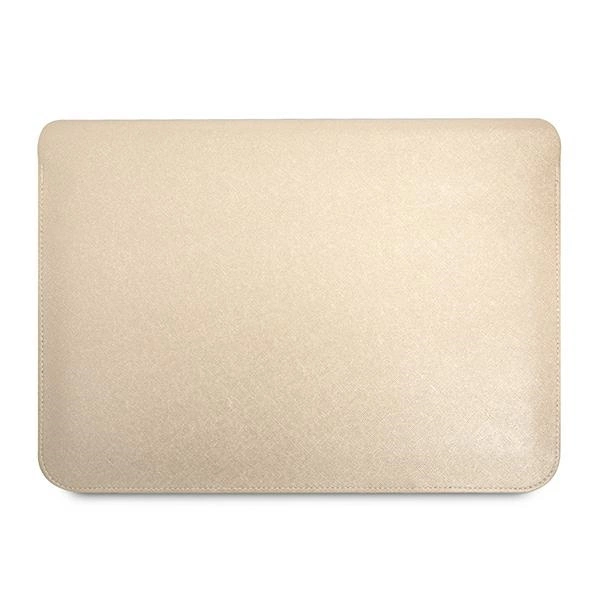 Guess Saffiano Triangle Logo case for a 16" laptop - beigeeng