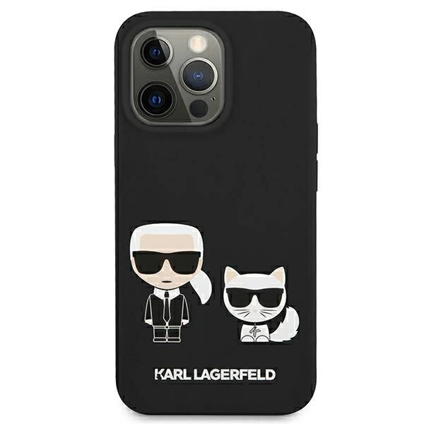 Karl Lagerfeld KLHMP13LSSKCK iPhone 13 Pro / 13 6,1" hardcase czarny/black Silicone Karl & Choupette Magsafeeng
