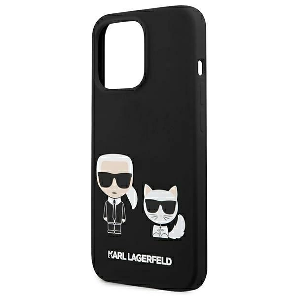 Karl Lagerfeld KLHMP13LSSKCK iPhone 13 Pro / 13 6,1" hardcase czarny/black Silicone Karl & Choupette Magsafeeng