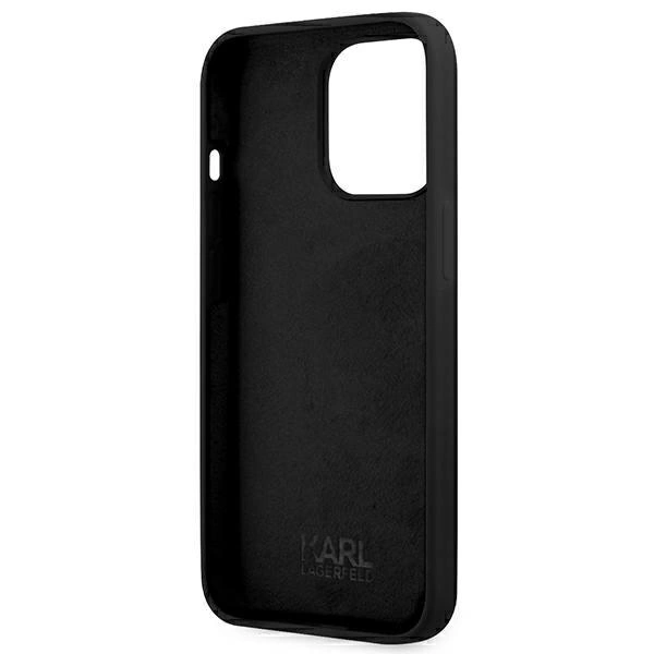 Karl Lagerfeld KLHMP13LSSKCK iPhone 13 Pro / 13 6,1" hardcase czarny/black Silicone Karl & Choupette Magsafeeng