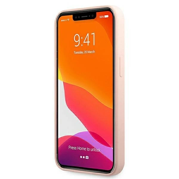 Karl Lagerfeld KLHMP13XSSKCI iPhone 13 Pro Max 6,7" hardcase jasnoróżowy/light pink Silicone Ikonik Karl & Choupette Magsafeeng