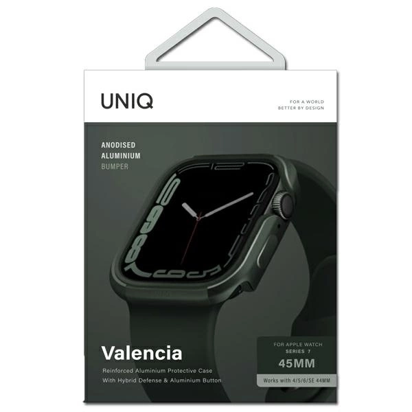 92086_3 Uniq Valencia case for Apple Watch 4/5/6/7/8/SE/SE2 45/44mm - greeneng